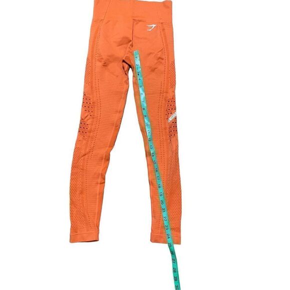 Gymshark bright orange seamless high waist leggings size XS - Picture 6 of 7